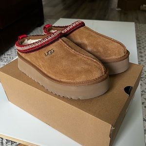 UGG Women's Tazz Platform Slippers - Chestnut